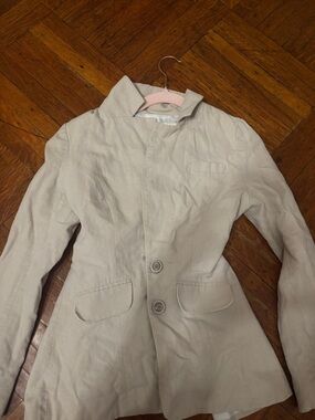 arden b beige Linen Blazer